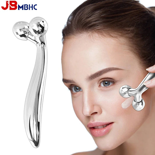 3D Face Rolling Massager Facial Lift Manual Roller Massager Y Shape 360 Rotating Wrinkle Remover Body Massager Skin Care Tools