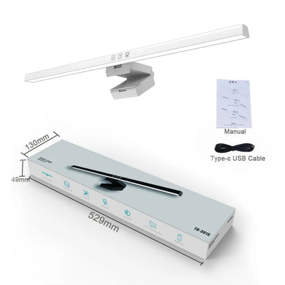 Barra de luz led para monitor, tela regulável stepless, luz suspensa, 50cm, lâmpada de mesa para cuidados com os olhos, lâmpada de mesa alimentada por usb para trabalho, laptop