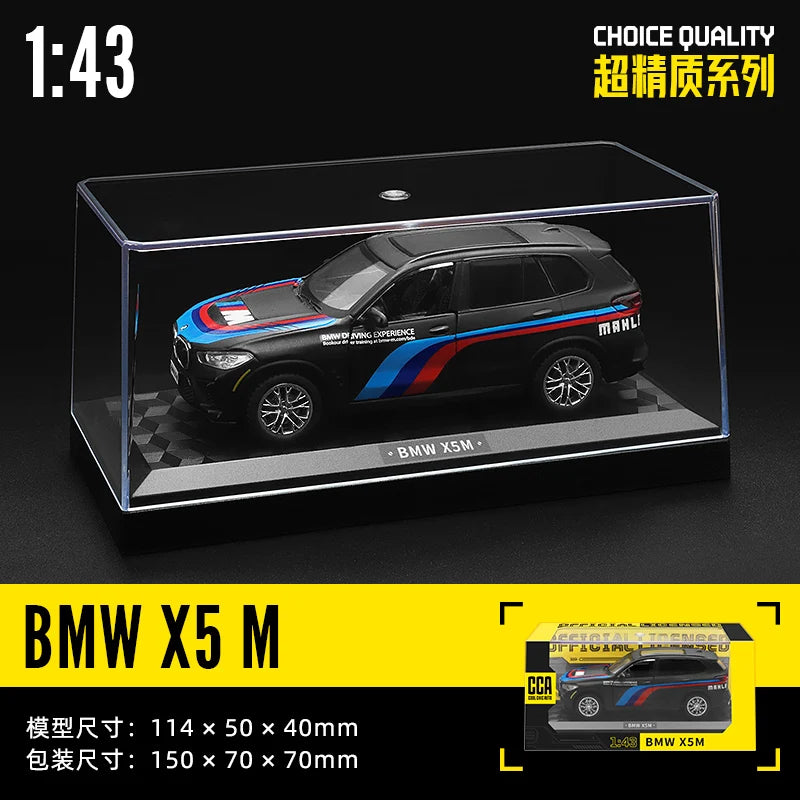 CCA 1:43 BMW Gulf Oil Station Shell Station McLaren Lamborghini Series Racing Alloy Car Model Toy Car Casting Pullback Function