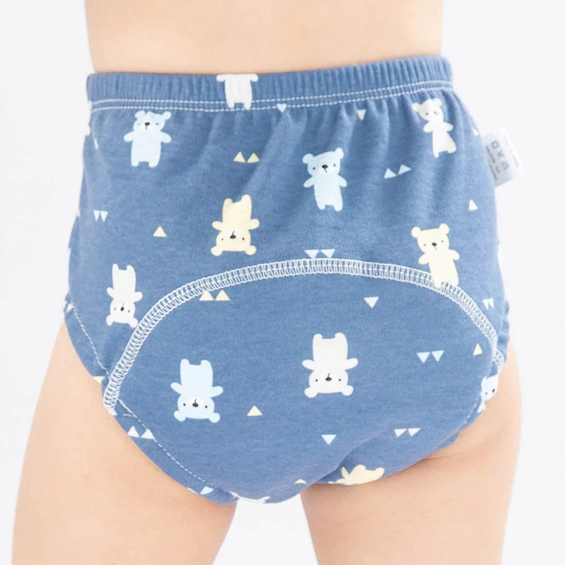 6 Layer Waterproof Reusable Cotton Baby Training Pants Infant Shorts Underwear Cloth Baby Diaper Nappies Panties Nappy Changing