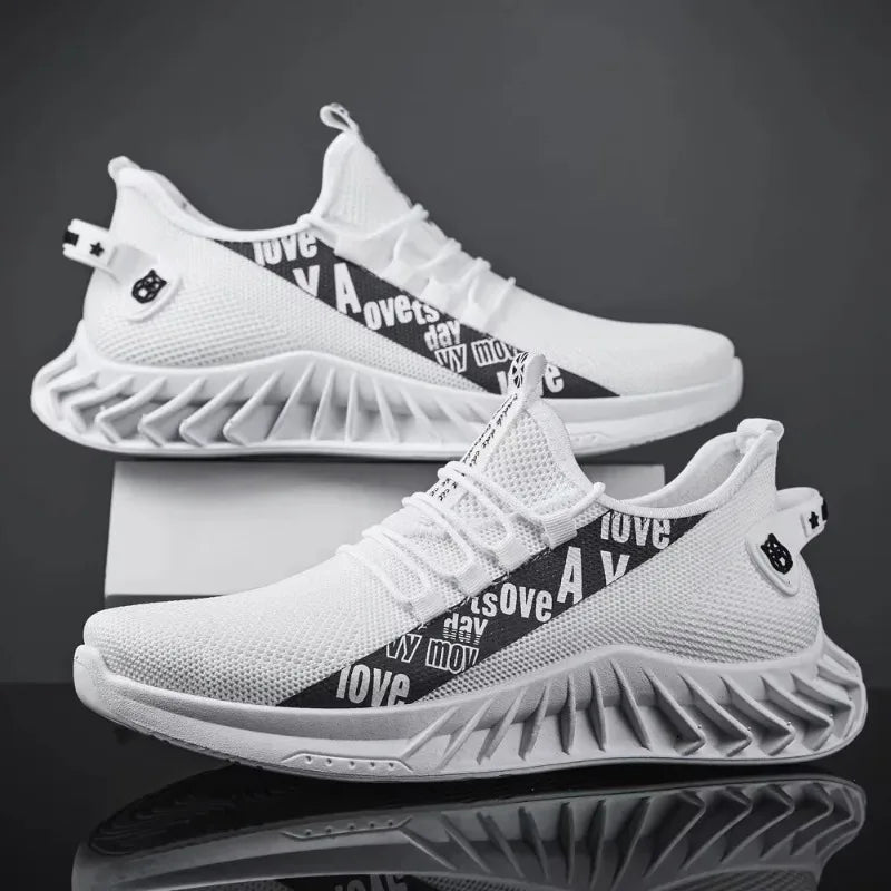 Zapatillas deportivas informales transpirables de malla para hombre, de suela suave, de primavera y otoño, con diseño de coco, a la moda.