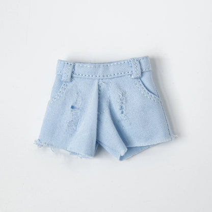 Blythe Clothing Fashion Vest Tops Denim Shorts Casual Pants Belt Multicolor for Licca Azones Ob22 24 Ker YMY Doll Accessories
