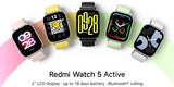 NEW Xiaomi Redmi Watch 5 Active Smart Watch, 2" LCD Display All Day Heart Rate Blood Oxygen Monitoring Bluetooth Call Smartwatch