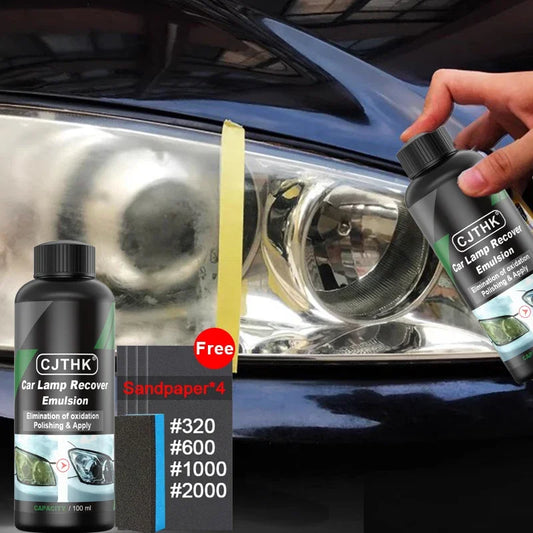 Car Headlight Restoration Polishing Kits Scratch Remover, Cleaning Paste Repair, Polishing Renovation, Liquid Maintenance