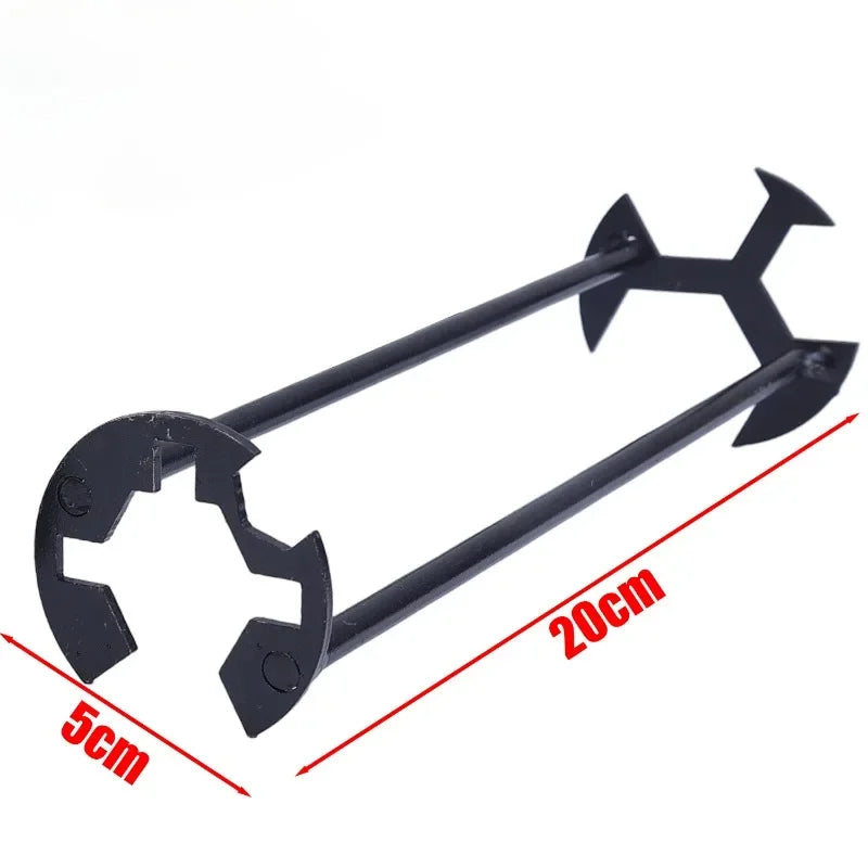 5-in-1 Sink Wrench Multifunctional Carbon Steel Faucet Key Plumbing Pipe Wrench Bathroom Kitchen Sink Repair Set Hardware Tools