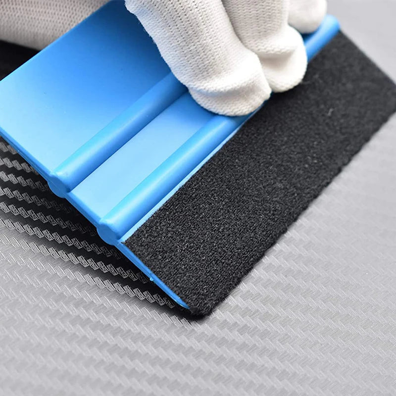 1/5Pcs Car Stickers Film Install Squeegee Vinyl Carbon Fiber Scraper with Felt Squeegee Tool Film Wrapping Car Wrap Tools 10x7cm