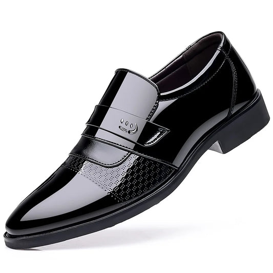 Luxury Men's Leather Shoes Retro Carved Lace-up Brogue Oxford Wedding Men Dress Shoes Male Formal Business Gentleman Office Shoes