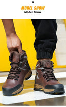 High Top Safety Shoes Men Steel Toe Work Shoes Men Women Work Safety Boots Anti Smash Safety Indestructible waterproof boots