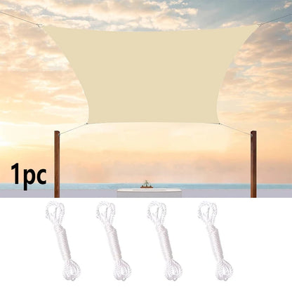 Outdoor Awnings Waterproof Sun Shade Sail Garden Canopi For Terrace Car Canvas Awning Rectangle Pool Sun-Shelter Sunshade Sail