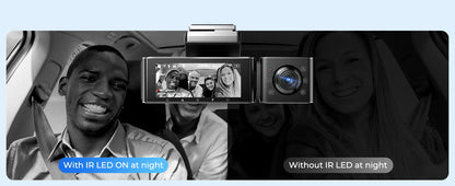 AZDOME M550 Pro 5.8Ghz WiFi 3 Channel Dash Cam 4K+1080P Built-in GPS 3.19" IPS Screen Car DVR IR Night Vision 24H Parking Mode