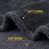 Winter Warm Thickened King Size Blanket 100% Waterproof and Stain Resistant - Cozy Shaggy Blanket for Couples, Romantic Blanket