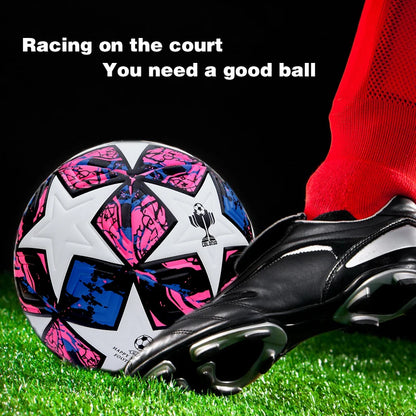 Professional Soccer Ball Size 5 Official Match Ball Seamless Bonded PU Soft Size 4 Football Excellent Grip and Elasticity
