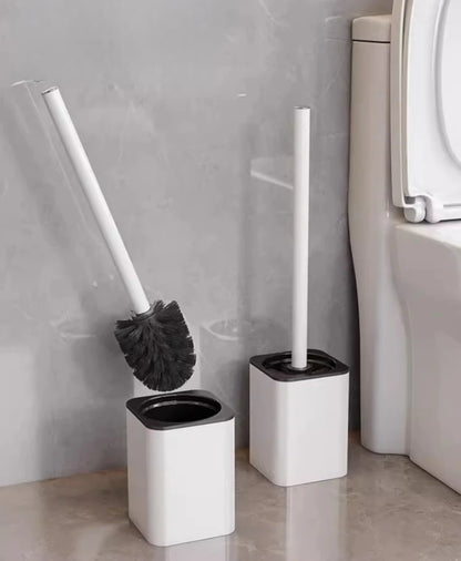 Escobillero de lujo con carcasa metálica, soporte para escobillero de pared, sin ángulo muerto, herramientas de limpieza para el hogar, accesorios de baño