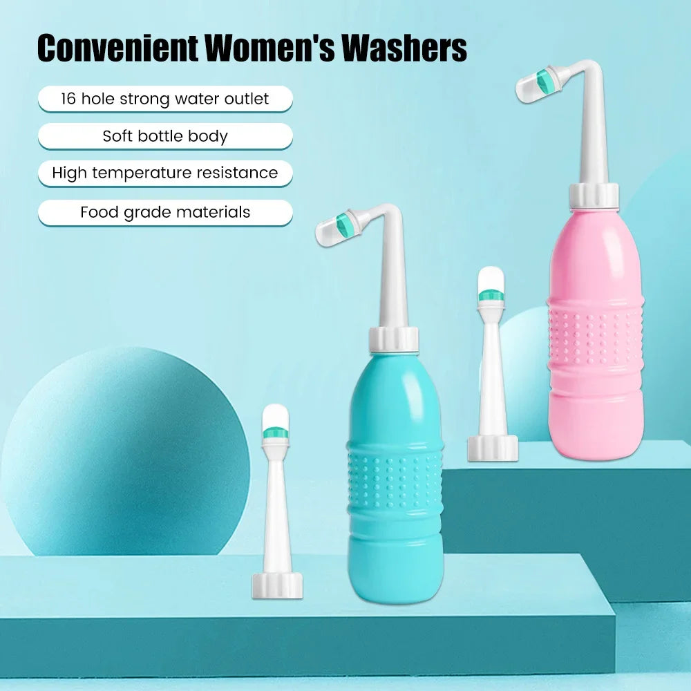 Portable Bidet Spray Handheld Travel Bidet for Pregnant Women Baby Cleansing Water Washer Bottle Baby Showers Mom Bottle 4/500ml