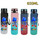 650ML Sonic Hedgehog Sport Water Bottle Large Capacity Cartoon Portable Plastic Water Bottle Drinking Cup Student Birthday Gifts