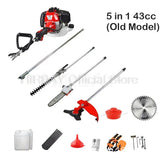 Lawn Mower Hedge Trimmer Chainsaw Gasoline Engine Strimmer Chainsaw High Branch Pruning Hedge Cutter Multi-Purpose Garden Tools