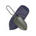 Mini Stainless Steel Garden Tools Collapsible Folding Shovel Camping Spade Gardening Tool Cloth Package