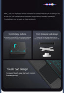 AJIUYU Backlight Magic Keyboard For XiaoMi Redmi Pad Pro 12.1 inch Folio Smart Case Portuguese Spanish Arabic Keyboard Cover