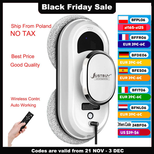 Window Robot Vacuum Cleaner Cleaning Electric Glass Cleaner Remote Control Machine