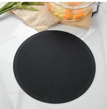 30cm Large Silicone Mat Coaster Heat Resistant Placemat Honeycomb Nonslip Pot Holder Table Mat Round Cup Mat Kitchen Accessories