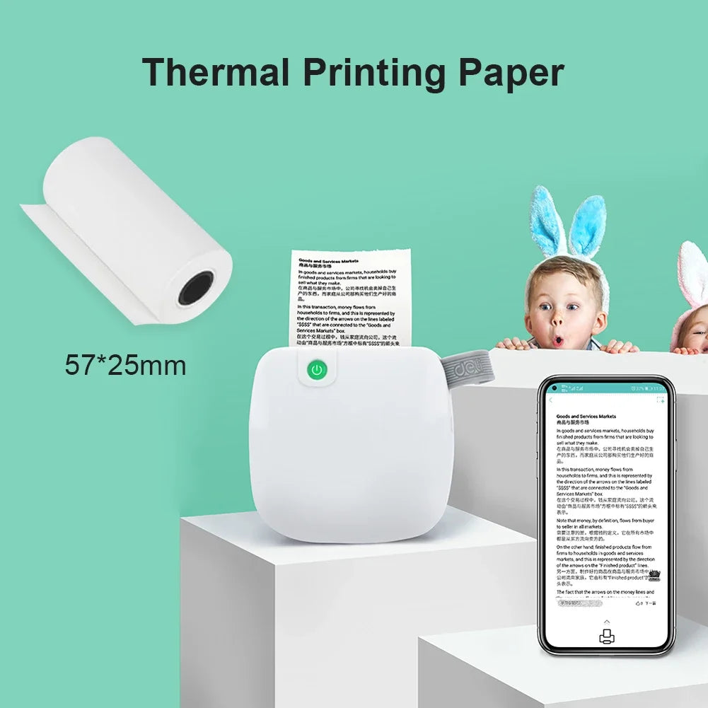 5/10 rollos de papel térmico para cámara, impresión blanca para niños, pulpa de madera, impresión instantánea, papel de liar para niños, accesorio para miniimpresora