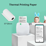 5/10 rollos de papel térmico para cámara, impresión blanca para niños, pulpa de madera, impresión instantánea, papel de liar para niños, accesorio para miniimpresora