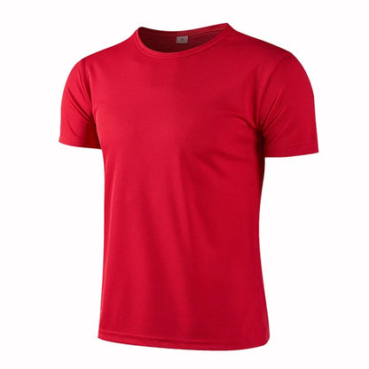 Men Women Quick Dry Short Sleeve Sport T Shirt Gym Fitness Shirts Trainer Running T-shirt Teenager Breathable Sportswear 