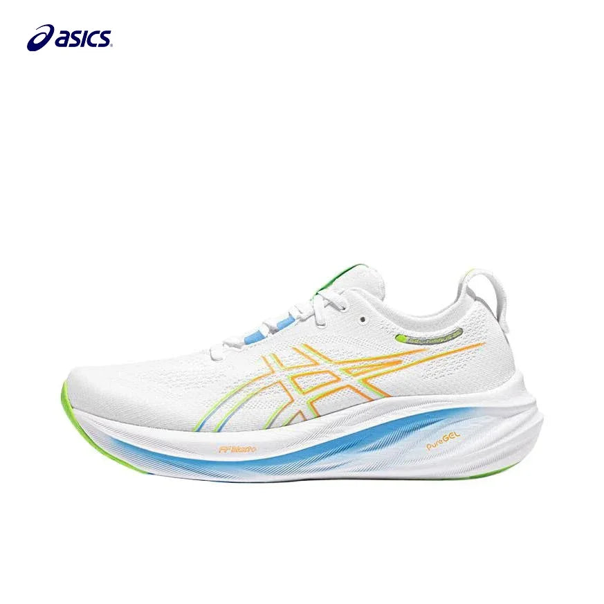 Zapatillas de running originales Asics Nimbus 26 para hombre, de caña baja, con amortiguación, para exteriores, antideslizantes y transpirables.