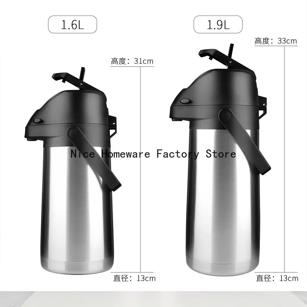 Stainless steel hot water bottle thermos vacuum insulation warm pot Inox Coffee Carafe Thermal Termo para mate carrafa termica
