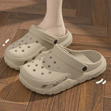 Sandalias de verano 2024 con agujeros, informales, de suela suave, para mujer, para exteriores, playa, jardín 