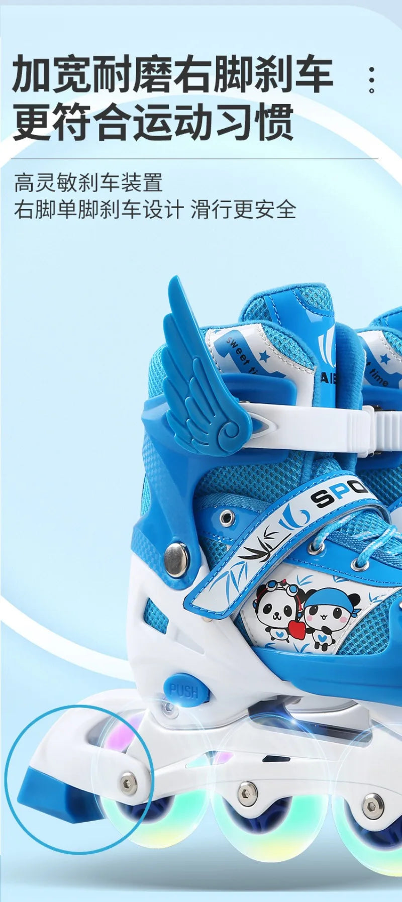 Factory Cheap Price Hot Selling in Stock Boys and Girls Skating Shoe Kids Inline Roller Quad Skates