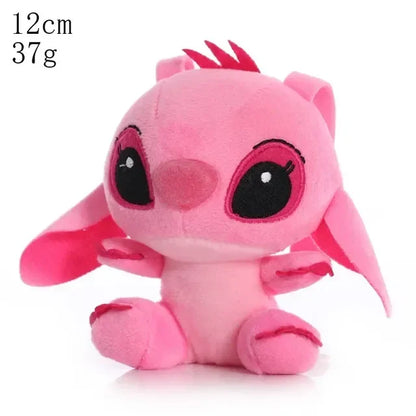 Peluche de Stitch de 20 cm, juguete kawaii de TV, colgante con el mismo párrafo, regalo de cumpleaños para niños, modelos de pareja