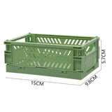 Plastic Foldable Storage Crate Folding Box Basket Stackable Cute Makeup Jewellery Toys Boxes for Storage Box Organizer Portable