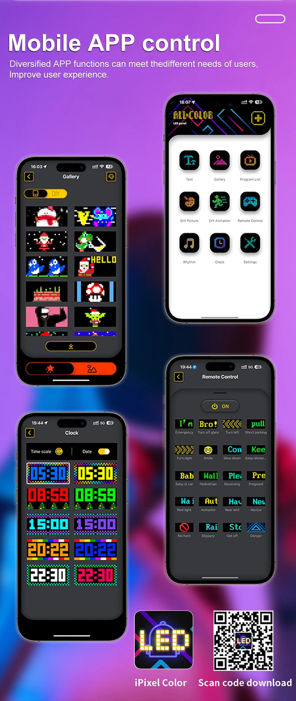 Pantalla de luz LED DIY, matriz inteligente, gorras de béisbol con Bluetooth, control por aplicación, decoración genial para fiestas de hip hop