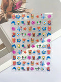 Super Mini Phone Leopard Print Luggage Tags Nail Art Diy Loptop Phone Shell Water Bottle Waterproof Stickers