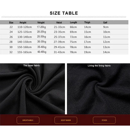 Kids Fleece Running Tights Hiking Pants Children Boy Girl Basketball Football Soccer Fitness Exercise Sport Velvet Legging A726