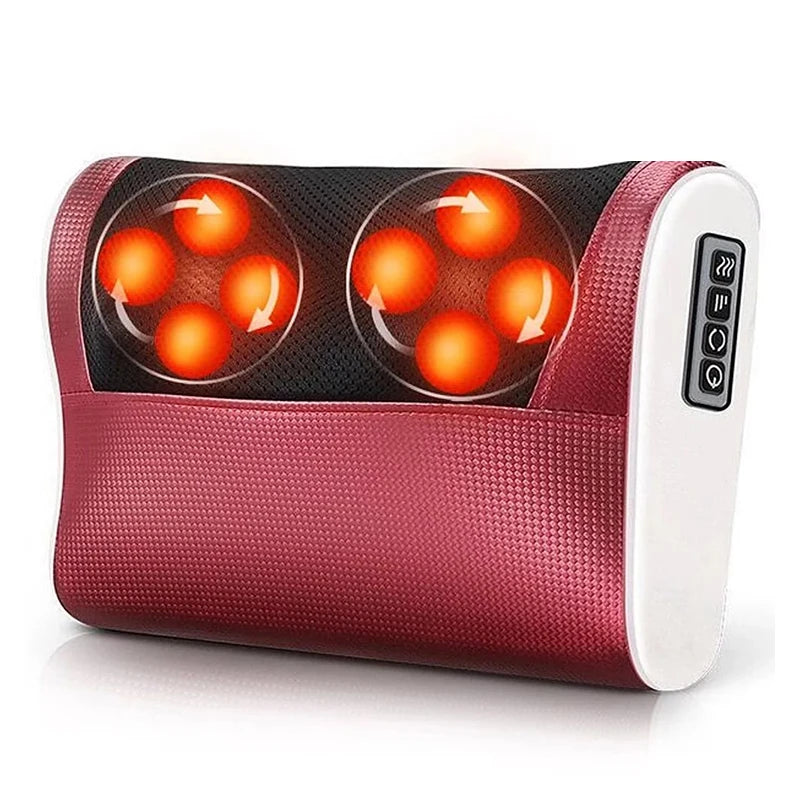 Multi Functional Neck and Shoulder Massager Household Neck and Back Kneading Tool with Multiple Adjustable Hot Compress Massage