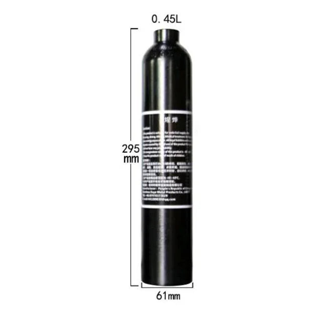 4500psi Soda Drink Gas Filling Bottle 300Bar High Pressure Air Cylinder Aquarium Plant CO2 Tank Dive Oxygen Tank Thread M18*1.5