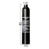 4500psi Soda Drink Gas Filling Bottle 300Bar High Pressure Air Cylinder Aquarium Plant CO2 Tank Dive Oxygen Tank Thread M18*1.5