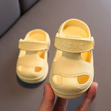New Kids Summer Sandals Hole Shoes Baby Anti-slip Soft Floor Boys Girls Beach Sandals Slippers 1-6 Years Children
