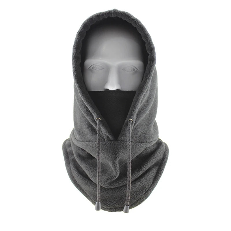 Gorros de senderismo de invierno a prueba de viento para hombre, cálidos pasamontañas térmicos de forro polar, gorros para esquiar, bicicleta, motocicleta, calentador de cuello, casco.