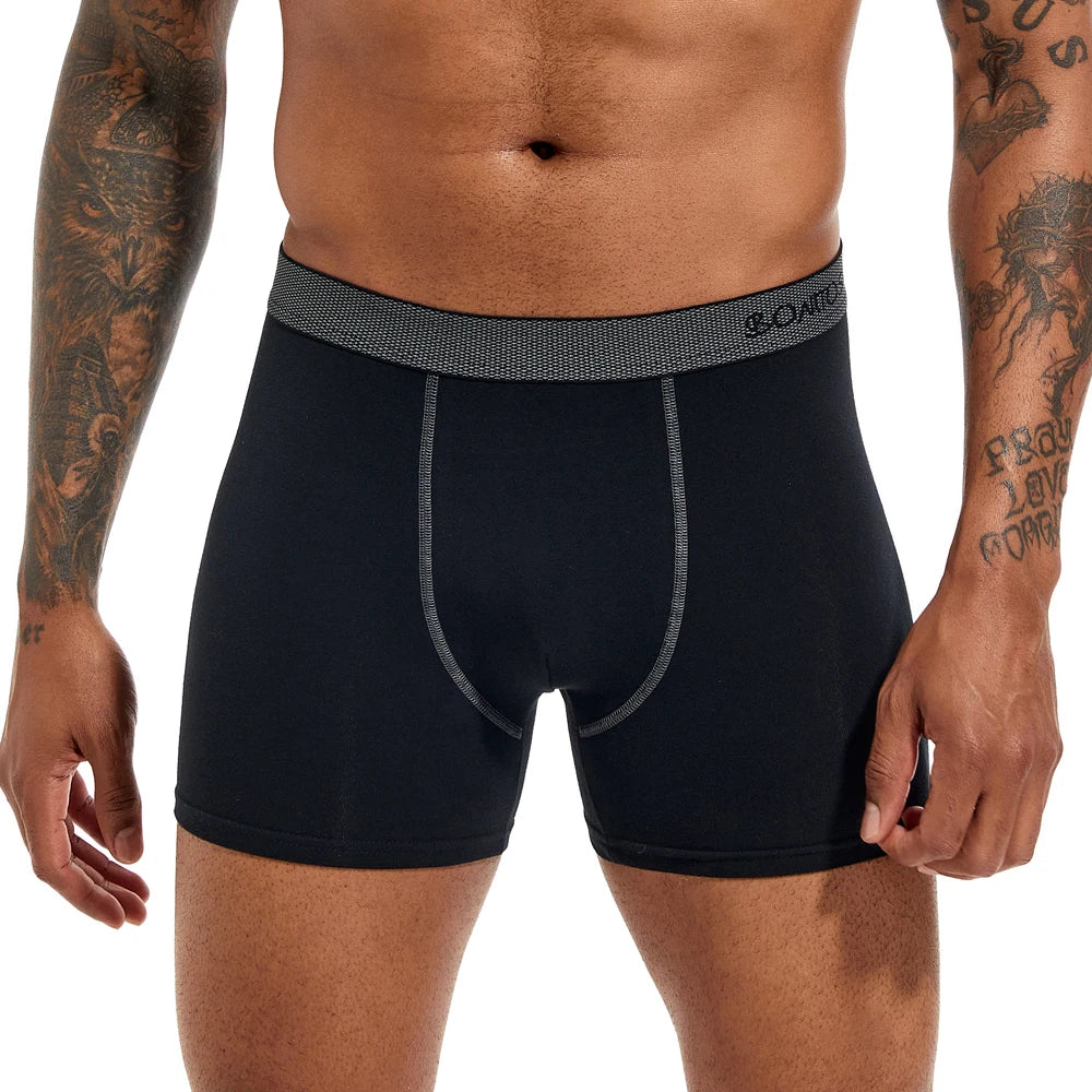 Brand Underwear Men Boxer Shorts For Men Panties Boxershorts Long Underpants Natural Cotton High Quality sexy homme hot calecon