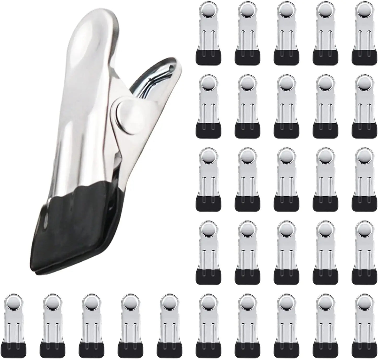 Pinzas resistentes para colgar ropa, pinzas resistentes de acero inoxidable para manualidades, toallas de playa, calcetines de cocina, telas