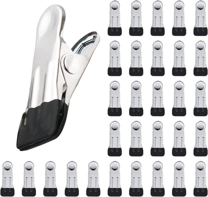 Pinzas resistentes para colgar ropa, pinzas resistentes de acero inoxidable para manualidades, toallas de playa, calcetines de cocina, telas