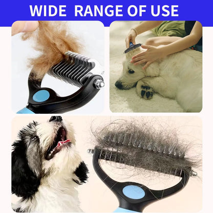 Cepillo profesional para quitar el pelo de mascotas, removedor de nudos, peine para cachorros y gatos, suministros para el cuidado de perros.