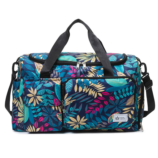 Oxford Leaves Large Capacity Travel Tote 2026 New High Quality Durable Bags Portable Daily Commute Versatile Travel Bags