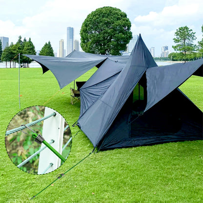 5/10PCS Luggage Strap Elastic Strap Fixed Elastic Cord Socket Fixed Small Hook 4mm Latex Mini Rope Camping Accessories