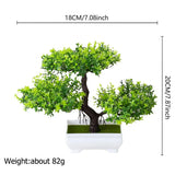 Artificial Plants Decoration Potted Bonsai Small Tree Pot Fake Plant Potted Zen Garden Ornaments Table Home Room Decoration