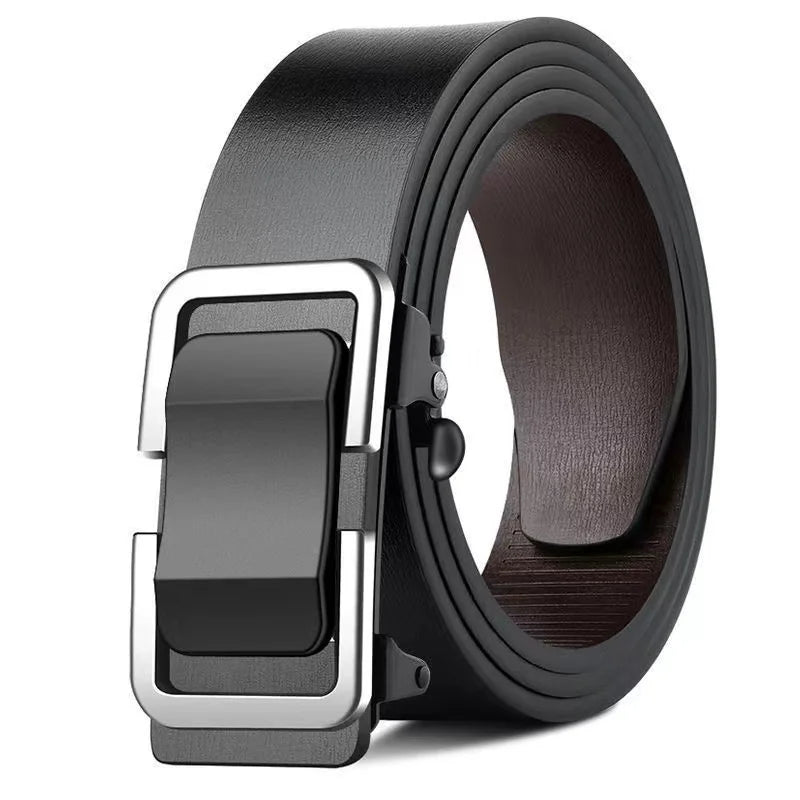 Cinturones de marca famosa para hombre, cinturones de cuero genuino de lujo de calidad, correa de metal con hebilla automática.