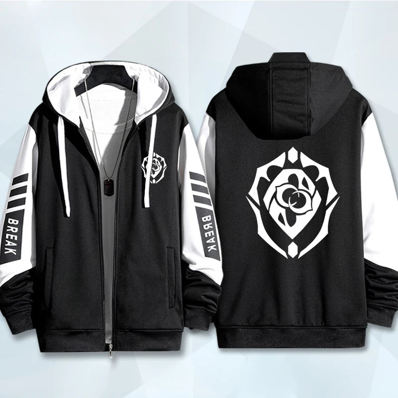 Sudadera con capucha y cremallera con estampado 3D de Game Honkai Star Rail para mujer y hombre, estilo hip hop, manga larga, estilo urbano
